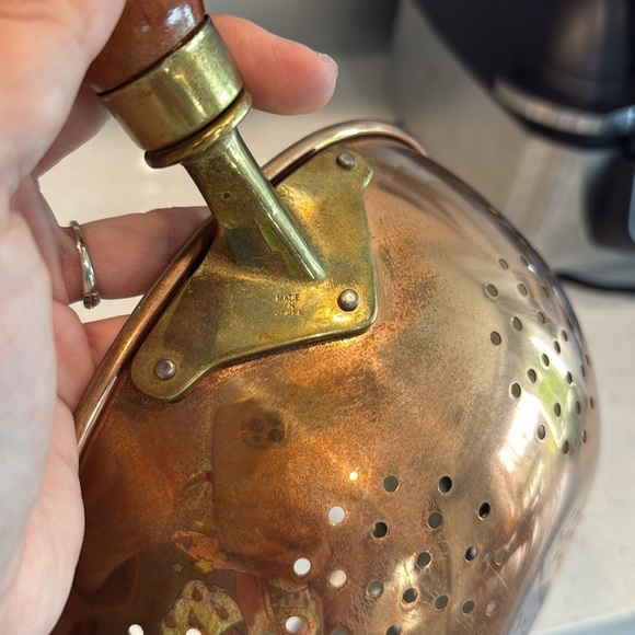 🏴 Copper vintage colander, Korean vintage copper - Picture 9 of 9